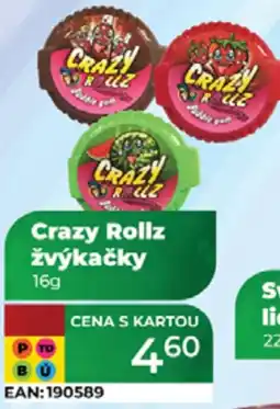 Tamda Foods Crazy Rollz žvýkačky nabídka