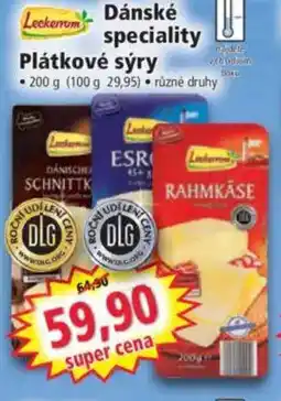 Norma Dánské speciality plátkové sýry nabídka