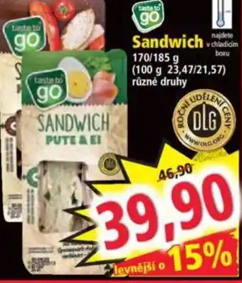 Norma Sandwich nabídka