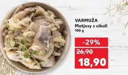 Kaufland VARMUŽA Matjesy s cibulí nabídka