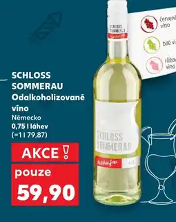 Kaufland SCHLOSS SOMMERAU Odalkoholizované víno nabídka
