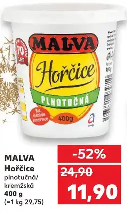 Kaufland MALVA Hořčice nabídka