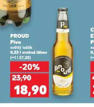 Kaufland Pivo proud nabídka