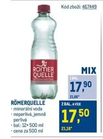 Makro RÖMERQUELLE nabídka