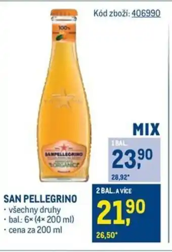 Makro SAN PELLEGRINO nabídka