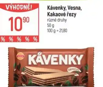 Globus Kávenky, Vesna, Kakaové rezy nabídka