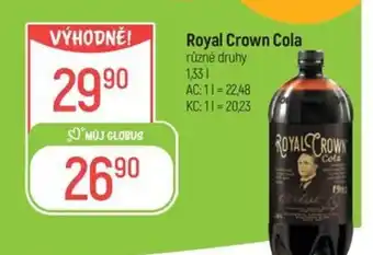 Globus Royal Crown Cola nabídka