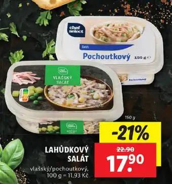 Lidl Lahůdkový salát nabídka