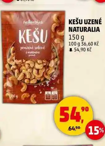 Penny Market KEŠU UZENÉ NATURALIA, 150 g nabídka