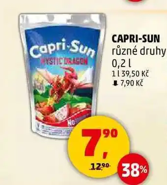 Penny Market CAPRI-SUN různé druhy, 0,2 l nabídka