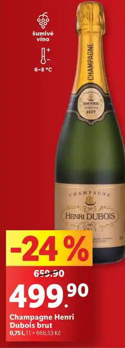 Lidl Champagne Henri Dubois brut nabídka