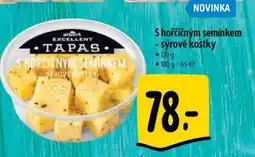Albert S hořčičným semínkem sýrové kostky nabídka