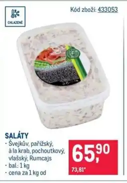 Makro Saláty nabídka