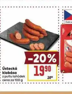 Billa Ústecká klobása nabídka