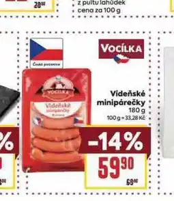 Billa Vídeňské minipárečky nabídka