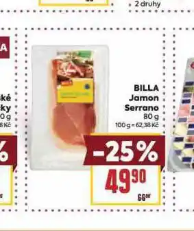 Billa Billa jamon serrano nabídka