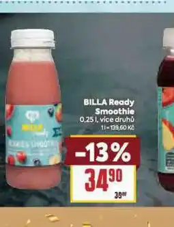 Billa Billa ready smoothie nabídka