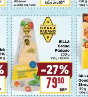 Billa Billa grana padano nabídka