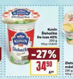 Billa Kunín šlehačka de luxe 40% nabídka