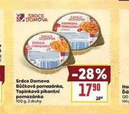 Billa Topinková pikantní pomazánka nabídka
