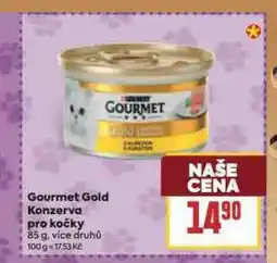 Billa Gourmet gold konzerva pro kočky nabídka