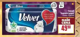 Billa Velvet toaletní papír nabídka