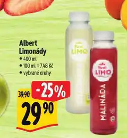 Albert Limonády nabídka