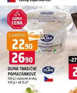 Terno Olma tradiční pomazánkové nabídka