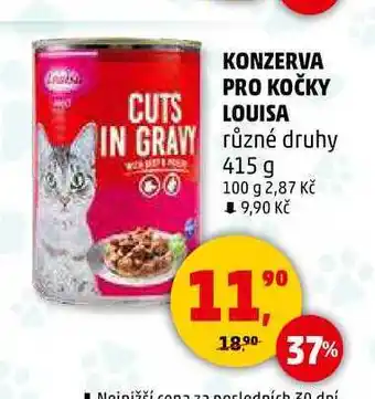 Penny Market KONZERVA PRO KOČKY LOUISA různé druhy, 415 g nabídka