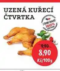 RABBIT řeznictví UZENÁ KUŘECÍ ČTVRTKA 100g nabídka