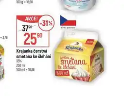 Globus Krajanka čerstvá smetana ke šlehání 33% nabídka