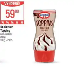 Globus Dr. Oetker Topping nabídka
