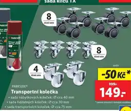 Lidl Trasportní kolečka nabídka