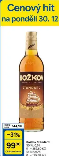 Tesco Božkov Standard 30%, 0.5 l nabídka