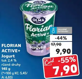 Kaufland FLORIAN ACTIVE+ Jogurt nabídka