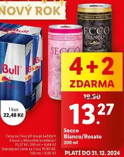 Lidl Secco Bianco/Rosato, 200 ml nabídka