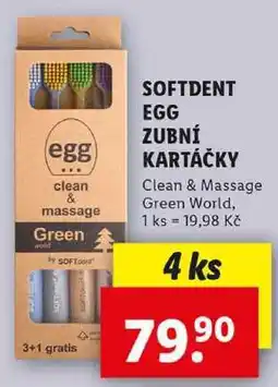 Lidl SOFTDENT EGG ZUBNÍ KARTÁČKY, 4 ks nabídka