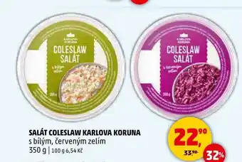 Penny Market SALÁT COLESLAW KARLOVA KORUNA s bílým, červeným zelím, 350 g nabídka