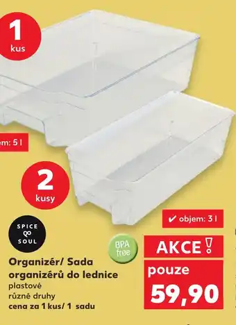 Kaufland Organizer/ Sada organizérů do lednice nabídka