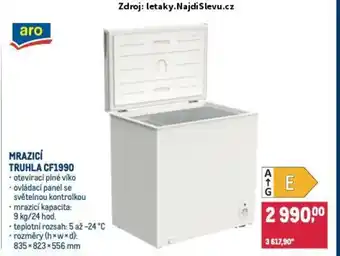 Makro Mrazicí truhla CF1990 nabídka