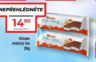 Hruška Kinder mléčný řez nabídka