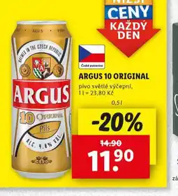 Lidl Pivo argus 10 original nabídka