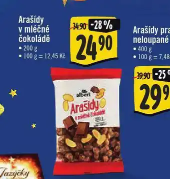 Arašídy v mléčné čokoládě