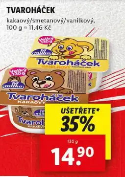 Lidl Tvaroháček nabídka