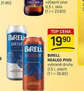 Flop BIRELL NEALKO PIVO vybrané druhy 0,5 1, plech nabídka