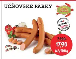 RABBIT řeznictví UČŇOVSKÉ PÁRKY 100g nabídka