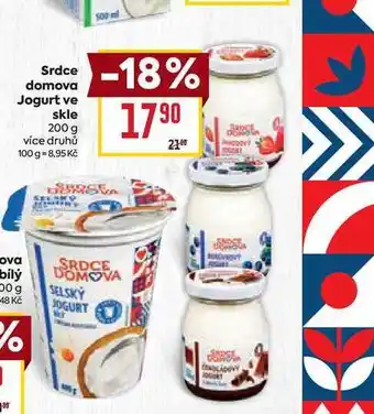 Billa Srdce domova Jogurt ve skle 200 g nabídka