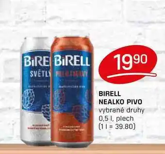 Flop BIRELL NEALKO PIVO vybrané druhy 0,5 l, plech nabídka