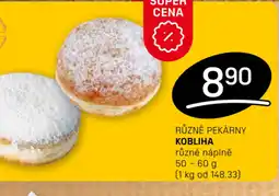 Flop Různé pekárny kobliha nabídka