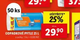 Lidl Odpadkové pytle 25 l nabídka